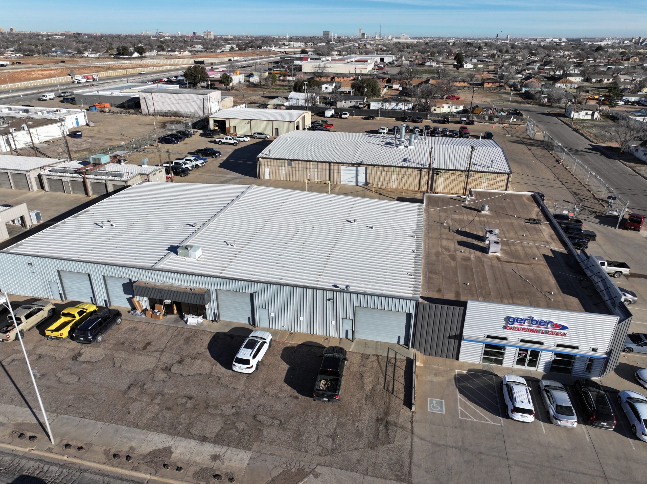 Gerber Collision Commercial Roof Lubbock, Texas