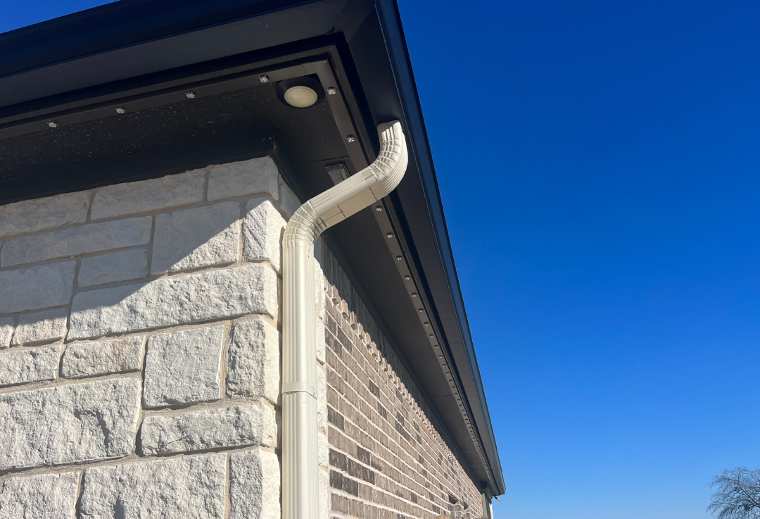 Energy efficient LED lighting installed exterior